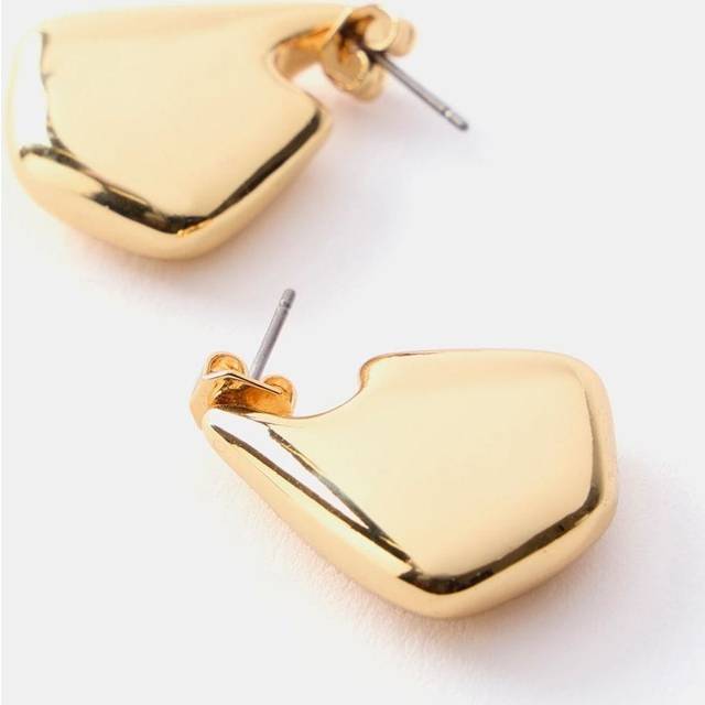 Mint Velvet Hanging Pendant Drop Earrings, Gold