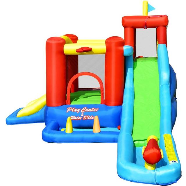 9 in 1 Inflatable Water Slide with Slide and Trampoline without Blower
