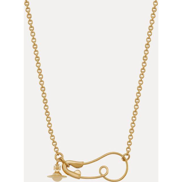 Vivienne Westwood Maxima Pendant Necklace Gold Swarovski Crystals Women - ---