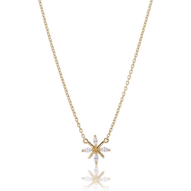 Carolina Gynning - Halsband Snowflake - Guld