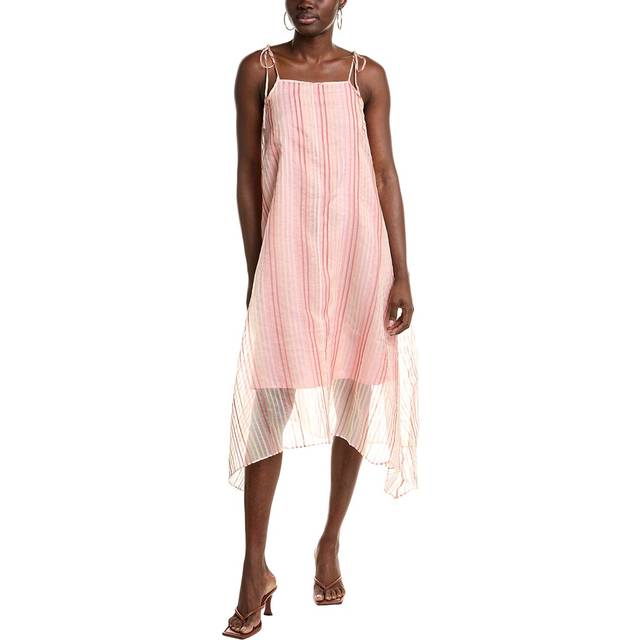 Joie Roisin Organza Silk-Blend Midi Dress