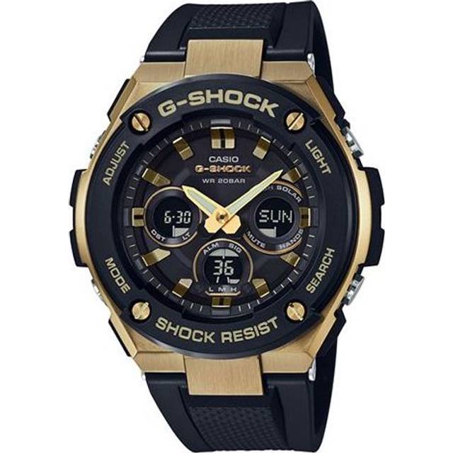 CASIO G-Shock G-Steel 'Gold Black' GST-S300G-1A9 - Blackgoldblack - Free