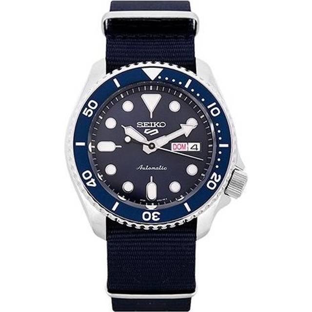Men's SEIKO Canvas Blue No. 5 Series Watch - F