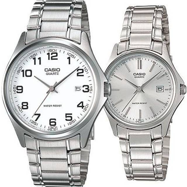 CASIO STANDARD&ENTICER Series Classic Vintage Fashion Small Round Couple White/Silver Analog - TO BE CONFIRMED - Free