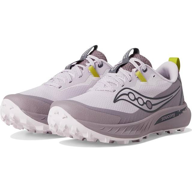 Saucony Peregrine 15 Purple Green SS25 Women's Sneakers, Size 38 - EUR