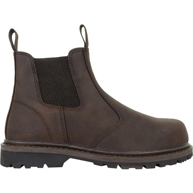 Hoggs of fife zeus safety dealer boots crazy horse brown full grain leather,
