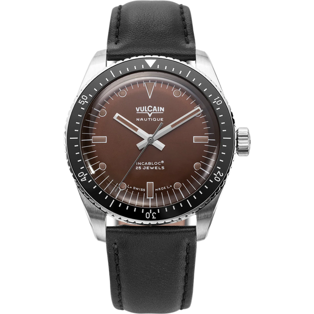 Vulcain Skindiver Nautique Brown Watch