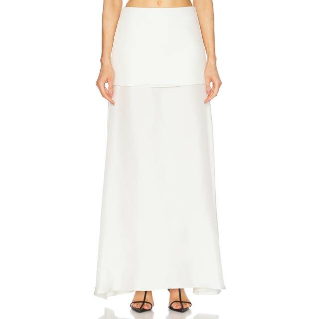 Rohe Integrated Fluid Silk Skirt in Cream - Cream. Size 40 (also in ). (40)