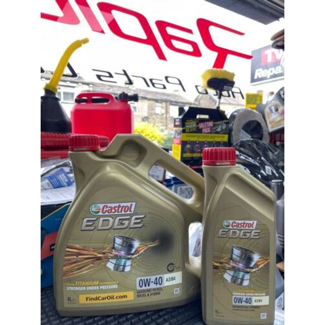 Castrol edge 0w-40 a3/b4 petrol/diesel fully synthetic engine oil - 5 ltr