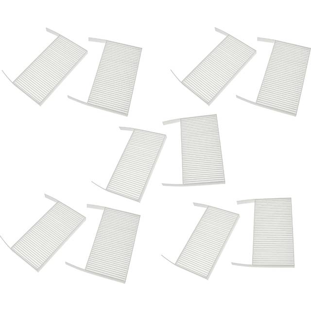 Vhbw - Air Filter Set compatible with Wernig ca 70 Ventilation Devices - G4 / F7 10-Part Kit, 19 x 10 x 3 cm White