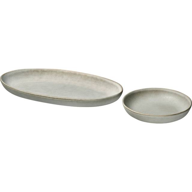 STOCKHOLM 2025 Serving plate, set of 2, grey