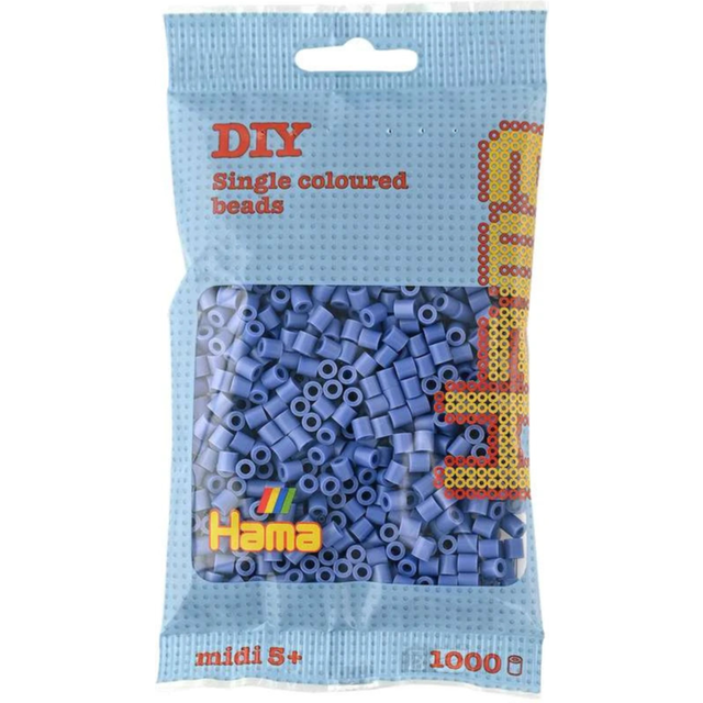 Hama 1000 Midi Beads In Bag Cylindrical Plastic - Lavender