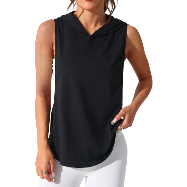 SHEIN Women&#39;s Solid Color Round Neck Fitness Sports Tank Topworkout Tank Top