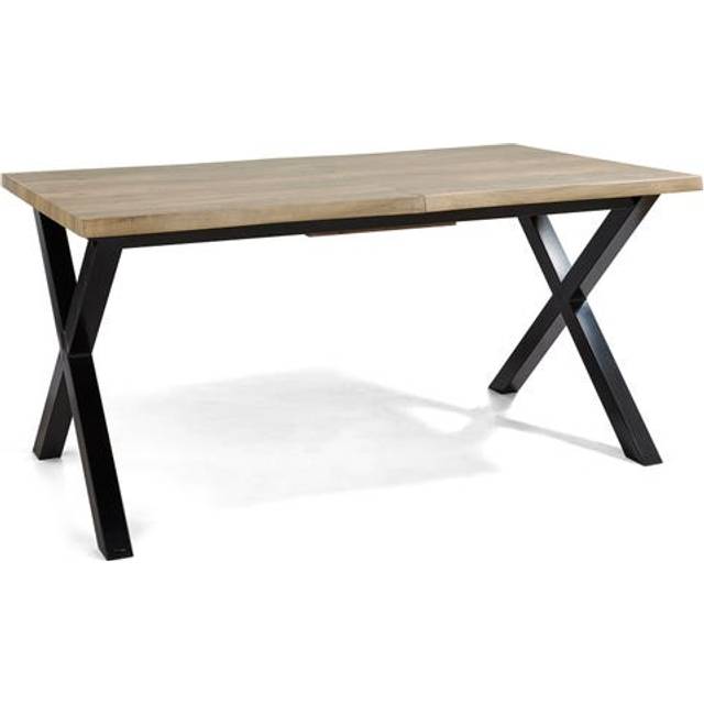 Ezra 4-6 Seater Rectangular Extendable Dining Table, 160-200cm - Light Wood