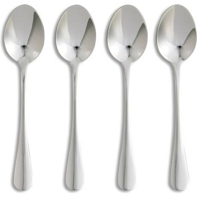 Hampton Set of 4 Silver Teaspoons - Stainless Steel