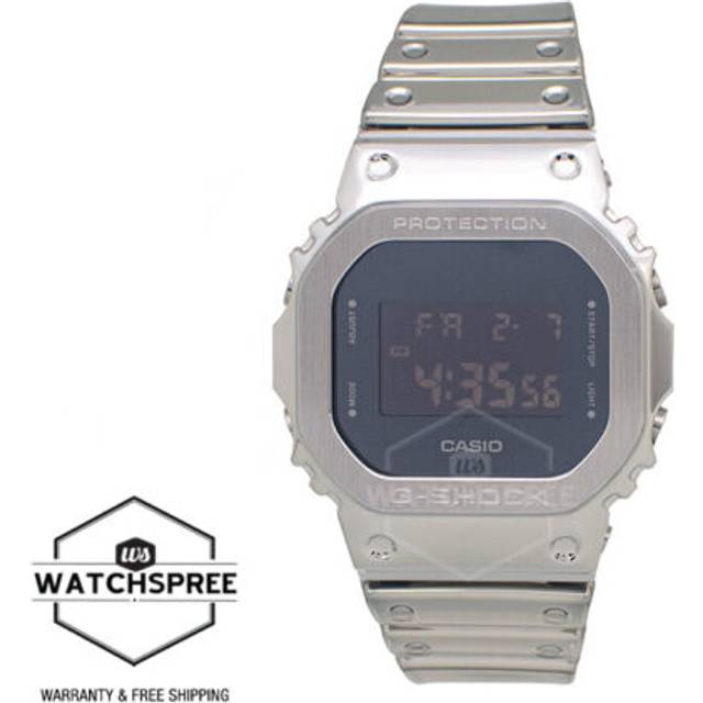 Casio G-Shock G-Steel Digital Fine Metallic Tough Silicone Strap Quartz GM-5600YM-8 200M Men&#39;s Watch
