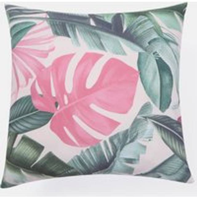 OHS 2 Pack Indoor/Outdoor Tropical Print Cushion Covers - Green
