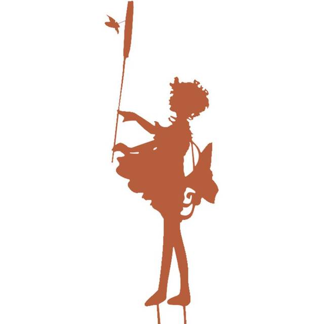 Decorative Garden Stakes Fairy Silhouette Metal Yard Stakes Arts Outdoor Garden Decor Spring Decor