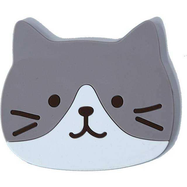 Cute Cat Cup Coasters Mats Silicone Non Slip Coffee Cup PVC Coaster Waterproof Absorbent Drink