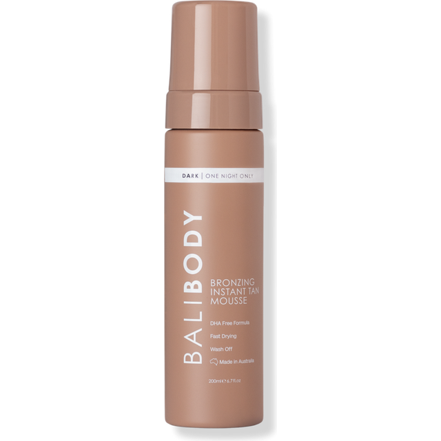 Bali Body Instant Tan Mousse | Dark self tanner  streak-free with quick-dry tanning | Chocolate-tinted sunless tanner with Natural looking fake t