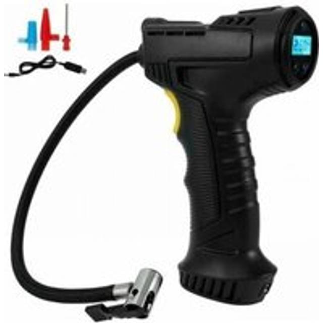 Cyslmuk - Portable Cordless Inflatable Tire Inflator 120W Air Compressor Tire Pump for Cars, Motorcycles, Bicycles with led Digital Pressure Gauge