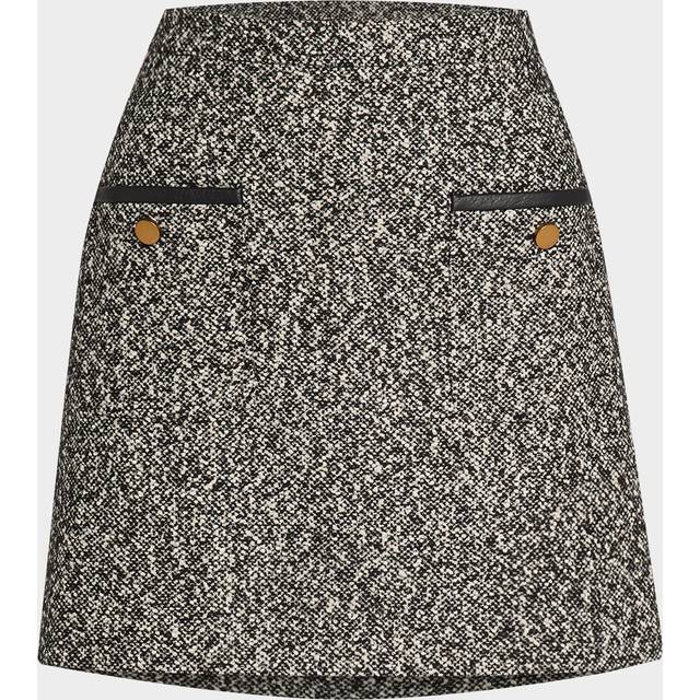 Max Mara Cosa wool-blend tweed miniskirt - black (UK 16)