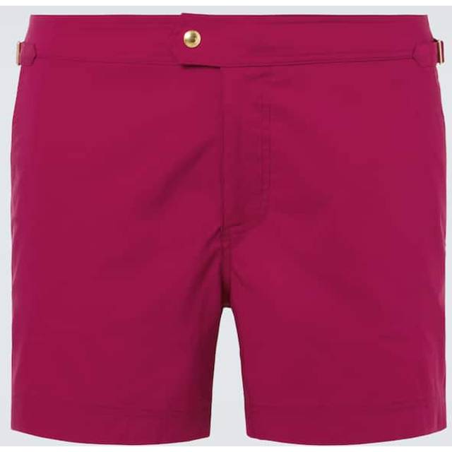 TOM FORD Men's Poplin Swim Shorts - Pink