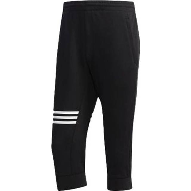 Adidas 3/4 Knit Running Pants With Stripes Men Bottoms Black DY8726 M
