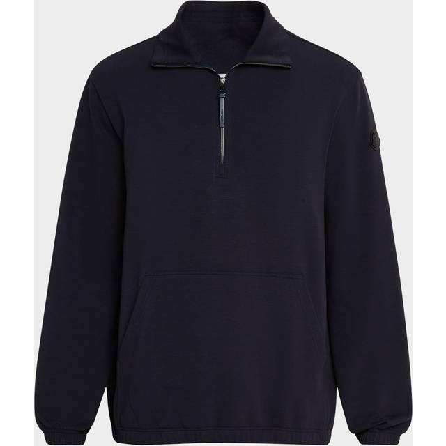 MONCLER Half Zip Jumper - Blue