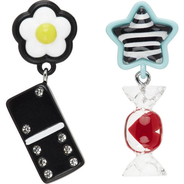 MARC JACOBS Marc Jacobs The Sticker Charm Earrings in Silver Multi