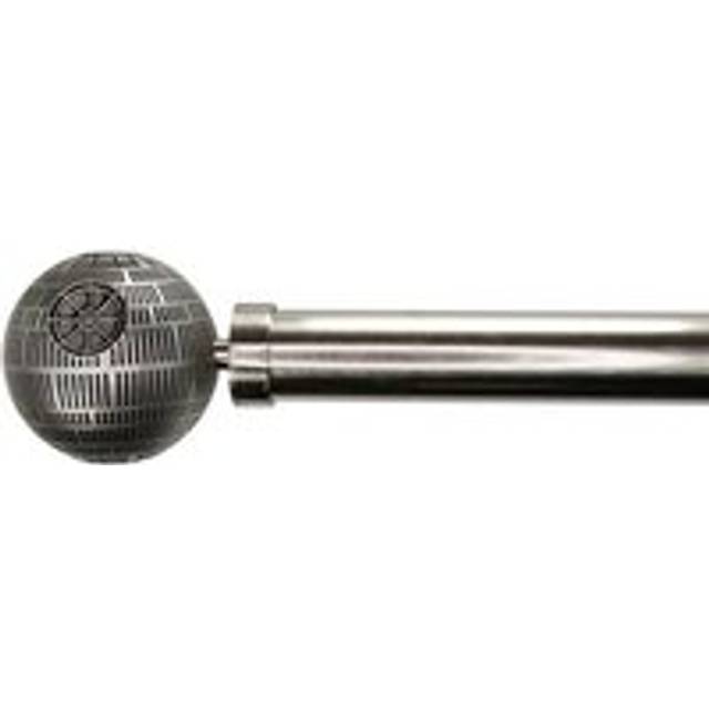 Star Wars Death Star Extendable Metal Eyelet Curtain Pole - Silver