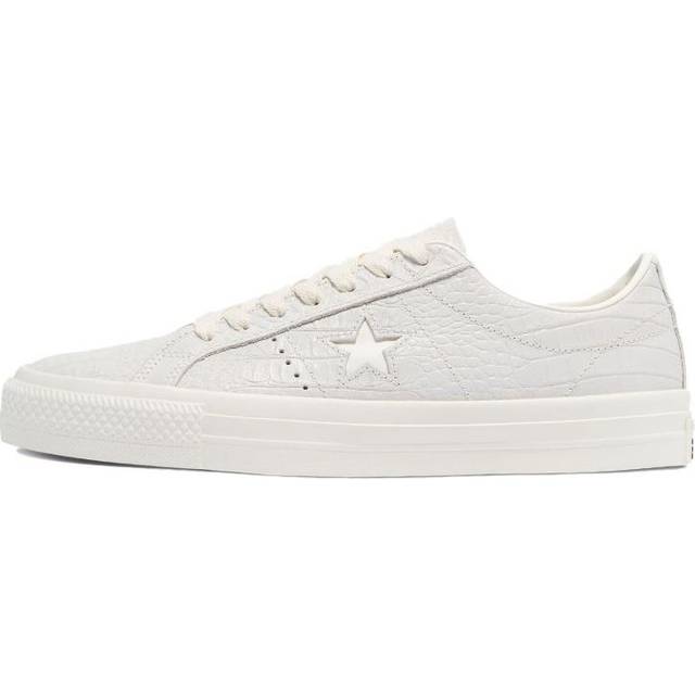 Converse One Star Pro Low 'Croc Emboss - Egret' - WHITE - 12