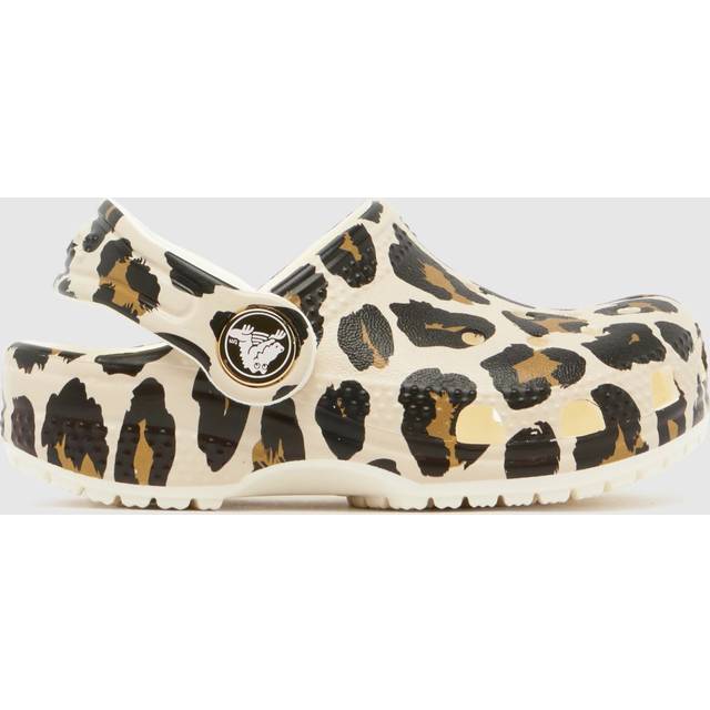 Crocs | Kids | Toddler Classic Leopard | Clogs | Chalk | C5