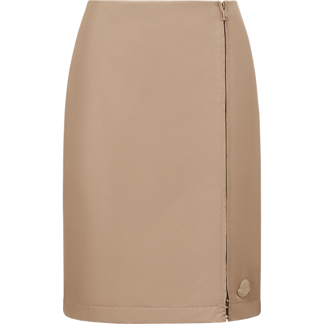 MONCLER COLLECTION Zipped Skirt, Women, Beige, Size: 44