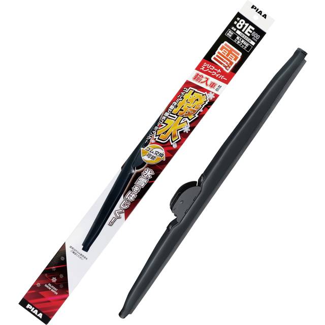 PIAA Wiper Blade for Snow 600mm Silicone Rubber Special Silicone Rubber 1 Piece Part Number 81E IWS60W black