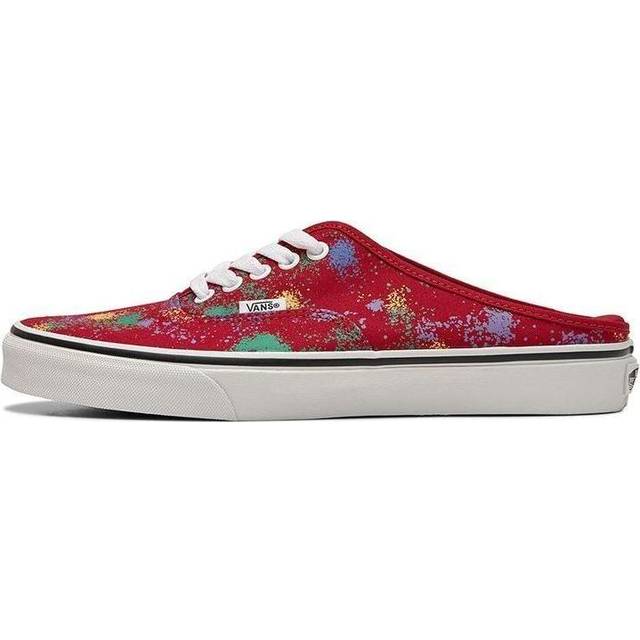 Vans Authentic Breathable Wear-resistant Non-Slip Low Tops Casual Skateboarding Shoes Unisex Red VN0A54F7AXM