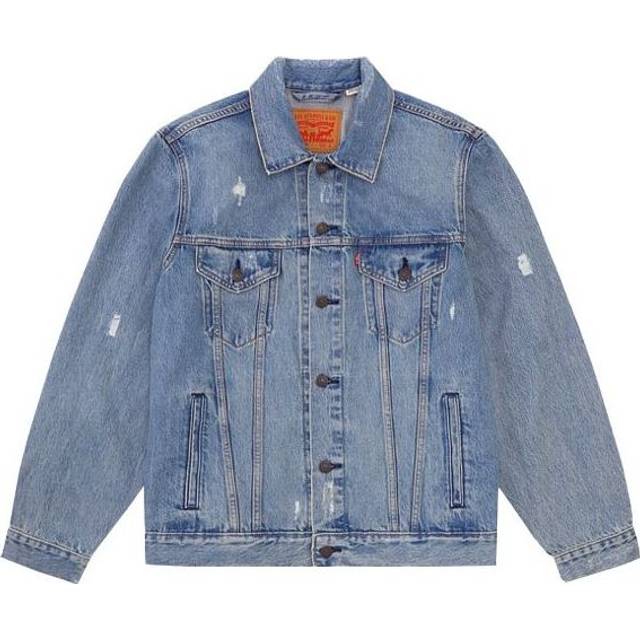 Men's Levis Design Button lapel Denim Jacket Denim 85248-0013 - TAN - XL