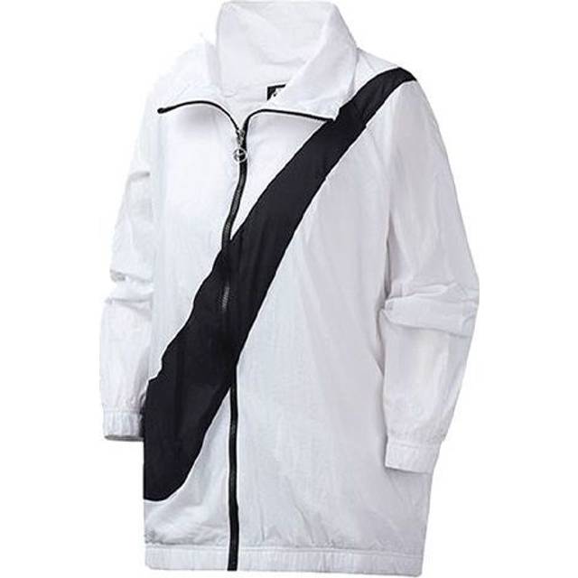 (WMNS) Nike Large swoosh Zipper Windbreaker White CV8659-100 - XS