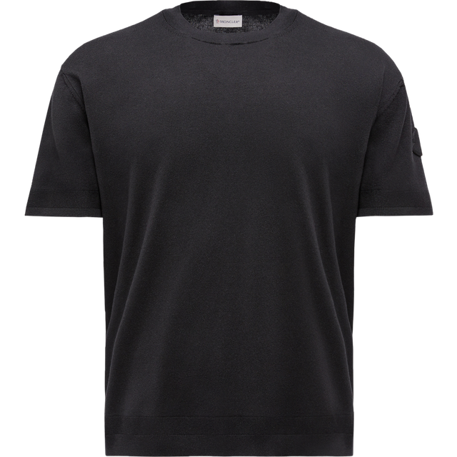 MONCLER Knit T-Shirt - Black