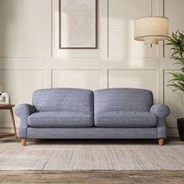 Ashford 4 Seater Sofa - Chunky Tonal Weave Navy