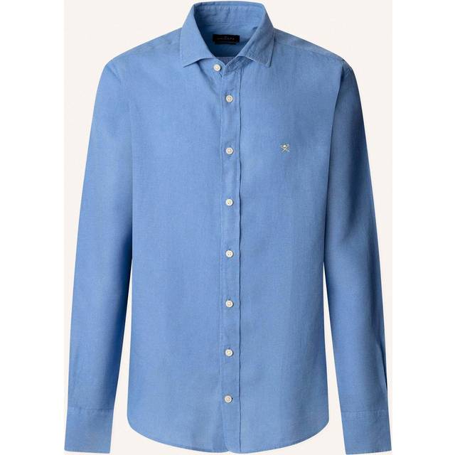 Hackett London Linen Tailored Fit Garment-Dyed Shirt