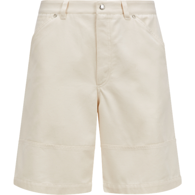 MONCLER COLLECTION Cotton Bermuda Shorts, Men, White, Size: 48