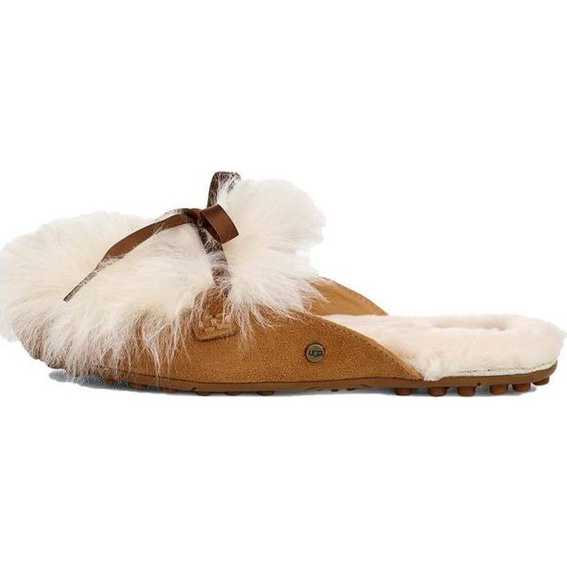 (WMNS) UGG Shaine Fluff Cozy Flat Plush Casual Slipper Brown 1105316-CHE - Chestnut Brown - 6.5