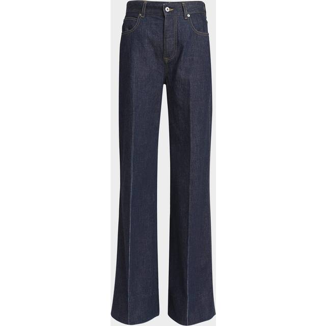 Indigo Soft Denim Wide-Leg Palazzo Jeans - INDIGO - 36 IT (0 US)