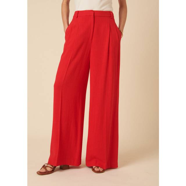 Nobody's Child Palazzo Wide Leg Trousers, Red