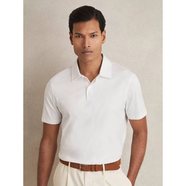 Reiss Earl Cotton Regular Fit Short Sleeve Polo Shirt