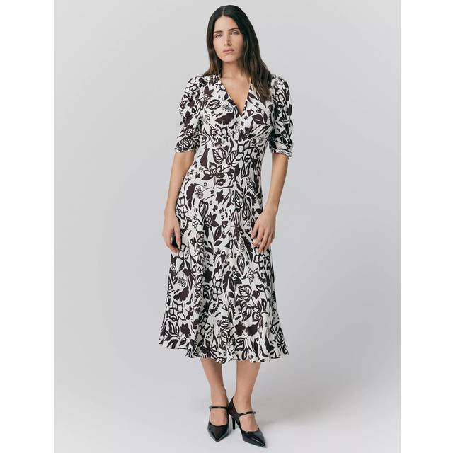 Ghost Madi Floral Midi Dress, Multi