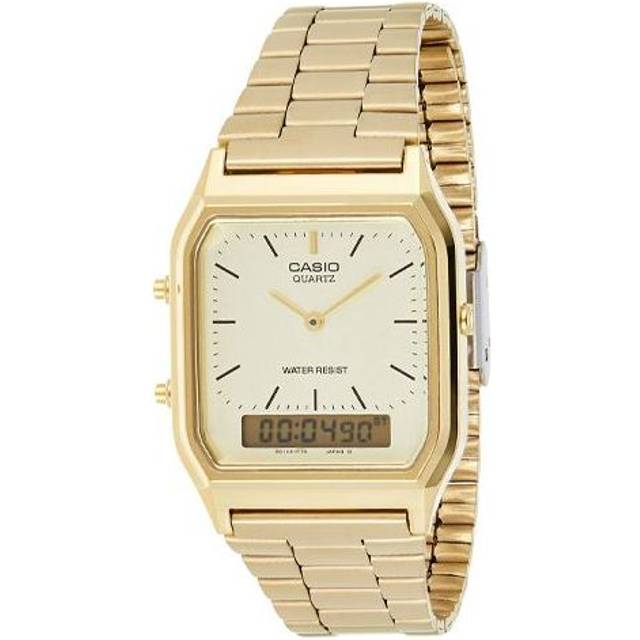 CASIO Quartz Analog Digital Watch 'Gold' AQ-230GA-9DMQYES - Free
