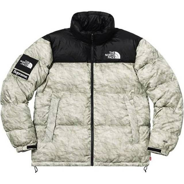 Supreme FW19 week 18 x The North Face Paper Print Nuptse Jacket SUP-FW19-10964 - Grey - M