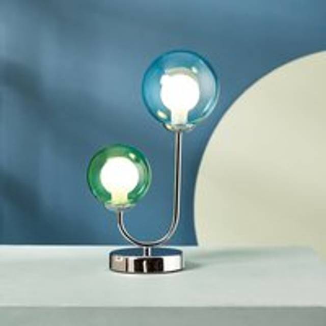 Eliza 2 Light Table Lamp - Chrome